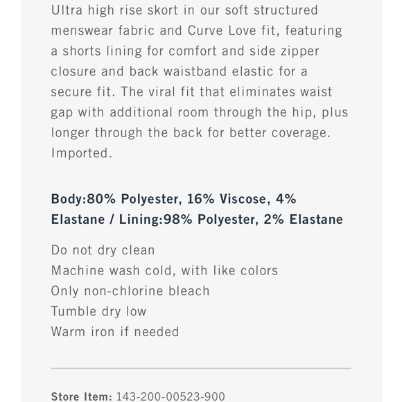 Abercrombie & Fitch Scarlett Curve Love Black Mini Skirt Size XL NWT - Picture 5 of 5